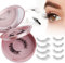 Ciglia-Magnetiche 2 Paia Con Applicatore, Kit Di Ciglia Naturali Riutilizzabili Senza Colla Facile Da Indossare E Rimuovere (Ciglia Magnetiche XK8-2p)