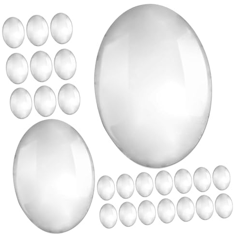 PLAFOPE 30 Stück Glas Farbkarte zur Präsentation von Nagellackfarben und Nagelkunstspitzen aus Glas für Nagelstudio und Täglichen Gebrauch