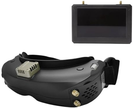 Kompatibel mit SKYZONE FPV OLED DVR Racing Headset Head Tracker, kompatibel mit Flugzeug-RC-Drohnen(M5F Set)
