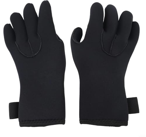 Breathable Neoprene Wetsuit Gloves 5mm for Men with Flexible Fit for Scuba Diving Snorkeling Surfing Sailing Activities (L)