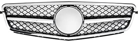 GermanCarParts GCP-204030 Grill Chrom Schwarz
