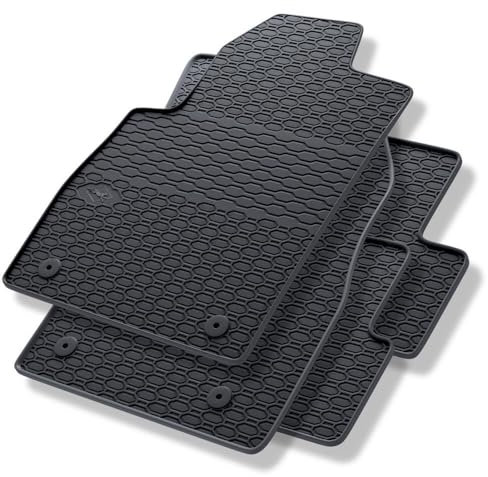 Mossa - Gummifußmatten Auto kompatibel mit Opel Astra Hatchback, Limousine, Sports Tourer (2009-2019) schwarz Gummimatten Gummi Fußmatten