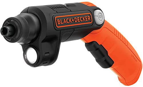 BLACK+DECKER BDCSFL20-QW Tournevis 3 positions sans fil - 3,6 V - 180 trs/min - 5,5 Nm - Lampe LED - Livré en boite métal
