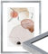 WANDStyle Bilderrahmen Silber 20x30 cm aus Holz im Stil Modern zum Aufhängen, Fotorahmen Made in Germany - H950
