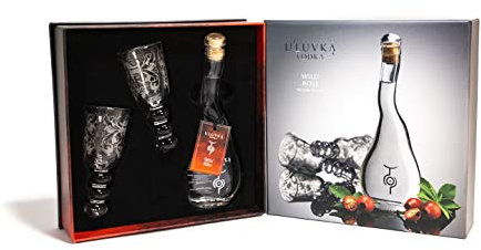 U'Luvka Vodka Wild Rose Gift Pack, 10 cl