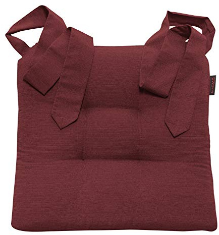 Magma Heimtextil Stuhlkissen Sitzkissen Schleifenband Auflage Polster Stuhl Stuhlauflage Rattanstühle extra dick robust Esszimmerstühle Indoor Outdoor
