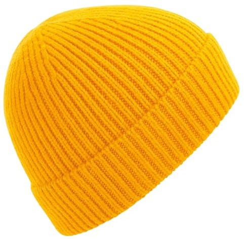 Beechfield Engineered Knit Ribbed Beanie Gelb Sun Yellow One Size
