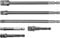 Yato YT-04629 Sechskant-Steckschlüssel-Adapter-Set, 6-teilig, 1/2 Zoll, 3/8 Zoll, 1/4 Zoll, 50 und 150 mm lang