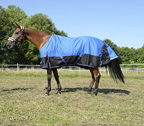 Equi-Theme EQUITHEME Decke Aisance 1200D ? 50 g ? Farben ? Blau/Schwarz, Größe Decke ? 6.6