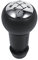 Qiilu Pomo Cambio De Marchas Citroen C4 Picasso, Coche Universal 5 velocidades Pomos para palanca de cambios manual negro para Peugeot 307