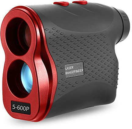 Golf Laser Reichweite 600m Wasserdicht 6X Vergrößerungslinse Flaggenschloss Geschwindigkeit und Kontinuierliche Messung für Distanz, Nebel, Golf, Rennen, Bogenschießen, Umfrage