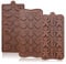 Christmas Silicone Chocolate Molds, BREEZO 3PCS Candy Jelly Baking Molds Gummy Bread Mold Trays with Christmas Themed Shapes for Chocolate Cake DIY