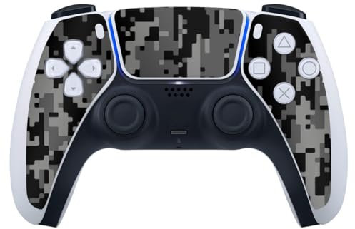 DeinDesign Skin kompatibel mit Sony Playstation 5 Controller PS5 Folie Sticker Pixel Camouflage Tarnmuster