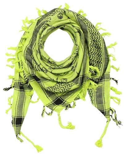 Superfreak Palituch - Palituch mit Totenkopf-Muster 5-5+ Farben - Pali Palästinenser Arafat Tuch - 100% Baumwolle