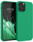 kwmobile Cover per Apple iPhone 12 Pro Max Custodia - Back Case per Smartphone in Silicone TPU - Protezione Gommata - verde smeraldo
