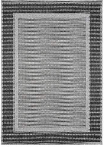 andiamo In- und Outdoor Teppich wetterfest Arizona - Balkon Teppich wasserfest Outdoor-Teppich auch nutzbar als Wohnzimmerteppich oder Küchenteppich Anthrazit 240 x 340 cm