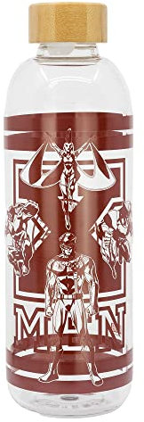 Stor X-Men Joven Adulto Botella de Cristal Grande, 1030 ml Capacidad