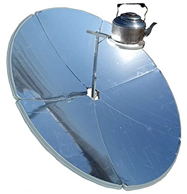 Fornello solare a concentrazione, fornello solare classico 1800W, fornello da campeggio con forno solare portatile per cucinare all'aperto in campeggio, barbecue, temperatura del punto focale: 700-1