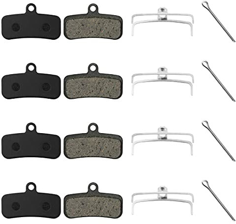Scheibenbremsbeläge, WASAGA 4 Paar Fahrrad Halbmetallische Bremsbeläge Kompatibel mit Shimano, XTR, XT, Saint, SLX, LX, Hone, ZEE