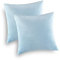 MALIKA Set 2er Kissenbezug Cashmer Touch Fleece Kissenhlle Sofakissen Kopfkissenbezug Kissenbezug Couchkissen, Gre:50 x 50 cm, Designe:HELLBLAU