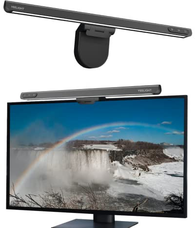 Yeelight Computer Monitor Light Bar, ScreenBar Plus lampada da tavolo a LED per schermo PC, 3 modalità di luce intelligente, alimentata da USB, ScreenBar lampada da scrivania senza fili