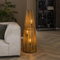 famlights in Natur-hell 3-flammig industrielle Dekorativ FELINE E27 Mangoholz Esszimmer | 3-flammig