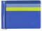 DUDU Herren Brieftasche mit Geldclip aus Leder Kreditkarten-Fächer Clip Banknoten Kompakt Steckfächer Kornblume