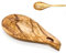 Repose Cuillère en Noyer, Cuillère Repose en Bois Naturel, Repose-Ustensiles de Cuisine en Bois, Repose-Cuillère Résistant à la Chaleur, Porte-cuillère Pour Cuisinière (or-1Pcs, bois d'olivier-1Pcs)