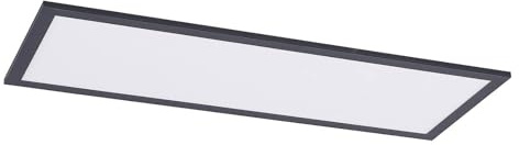 LED Panel Nelios dimmable (Modern) in Black Made of Aluminium for e.g. Kitchen (1 Light Source,) from Lindby | Ceiling Light, Business Lighting Office lamp workspace Ceiling