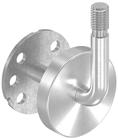 STEINBACHER© | Edelstahl Handlaufhalter, Gewinde M12, 60x11mm, V2A