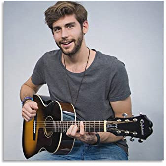 LINBAI Poster von Alvaro Soler Singer (8) Leinwand-Wandkunst-Poster, dekorativer moderner Druck, Bild, Kunstwerke, Poster, 30 x 30 cm
