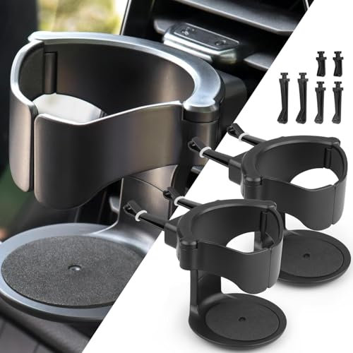 Norhogo auto getränkehalter, 2 Stück becherhalter auto, universeller getränkehalter für Auto Lüftungshalterung, Verstellbarer für Kaffeebecher und Getränkedose, becherhalter auto perfekt für unterwegs