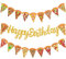 Pizza Happy Birthday Banner Pizza Geburtstag Party Dekorationen Pizza Party Supplies Glitzer Pizza Scheibe Girlande Geburtstag Dekorationen für Kinder Pizza Thema Geburtstag Party Babyparty Supplies