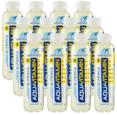 San Benedetto Aquavitamin Bevanda al gusto di Limone D-FENCE 400ml - 36 Bottiglie
