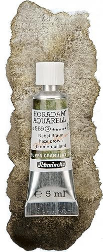 Schmincke – HORADAM® AQUARELL, Super Granulation, Nebel Braun, 5 ml, sehr stark granulierende Farbtöne, feinste, supergranulierende Aquarellfarben