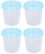 Vasos Reutilizables para Almacenamiento de Leche Materna, Recipiente Porttil a Prueba de Fugas con Tapa, Capacidad de 180 Ml, Paquete de 4 Piezas, Diseo de Boca Ancha, Seguro y