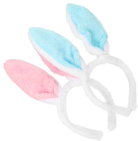 TOPBATHY 2st Hasenohr Stirnband Partygeschenke Für Kinder Einzigartige Cosplay-requisite Tierische Cosplay-ohren Stirnband Mit Tierohren -haarspange Plüsch Haarnadel Niedlich