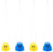 Abaodam Kinder-Stepper-Spielzeug 2 Paar Kinder-Stelzen Stepper-Balance-Eimer Schuh-Stelzen-Spielzeug Kindergarten Lustiges Interaktives Balance-Spielzeug Zum Krafttraining