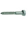 D-Work Tirefonds Bois Tête Hexagonale Inox A2 - Lot de 50 pièces - 10 mm Diamètre - 100 mm Longueur - 65 mm Longueur Filetage - Clé 17 mm - DIN 571