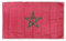 Bandera grande de 150 x 90 cm para balcón con 4 ojales y 4 bridas (Marruecos)