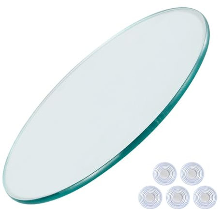 HJXGQJM Tapa De Cristal para Mesa Redonda En Varias Medidas, Transparente Material De Vidrio, Cristal Redondo Tablero De Mesa, Cristal Redondo(90CM(36INCH))