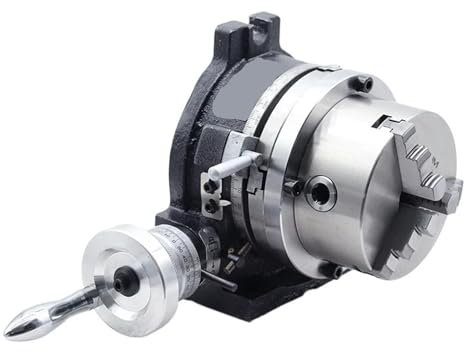 AMEHRU 4/6 Zoll Dreibackenfutter Fräsmaschine Indizierungskopf Drehtisch Universal Indizierungsplatte Rotierend Vertikal Horizontal(6 (160mm Three-jaw))
