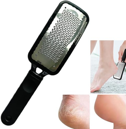 Syiyunran Hornhaut Entfernen Fuß Callus File - Schwarz 27x7cm，Foot Rasp Files Pedicure Tool Hard Skin for Wet and Dry Cracked Feet Fußpflege Professional Friendly Metal Hornhauthobel Hornhautfeile