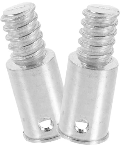 Ciieeo 2pcs Kit Pole Adapter Mount Connectors Krapof Broom Handle Threaded End Manche Balai Foldable Construction Broom Spot Cleaner Broom Handles Indoor Broom Cord Silver Stainless Steel
