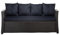 Setgarden® Bankauflage - Outdoor sitzkissen für Gartenbank für polyrattan- Polster Auflage Outdoor - Bankpolster Auflage für Hollywoodschaukel Rattan Sitzbank (Marineblau, 170x60x50cm)