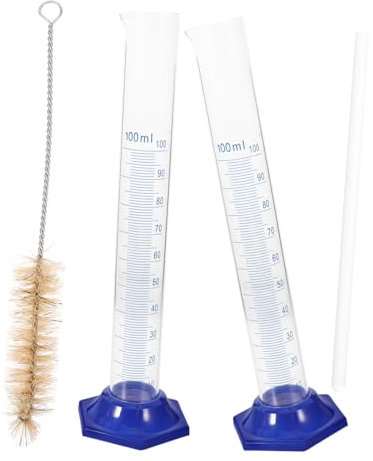 TEMPNAP 4stücke Messzylinder Aus Glas Mit Runder Basis Für Labor Transparente Anzeige Für Genaue Flüssigkeitsmessung Einfach Zu Füllen Verwenden