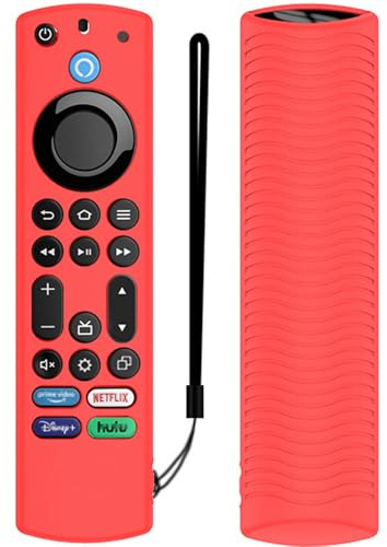 Fernbedienung Hülle für Firestick 4K Max/Toshiba/Insignia Alexa Stimme Fernbedienung Erweitert,rutschfeste Silikon Schutzhülle,für TV Zubehör