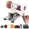Yofuly Electric Mini Belt Sander, Belt Sanding Machine Mini Bench Grinder 7 Adjustable Speed DIY Fixed Polishing Grinding Machine with 10pc Sanding Belts 1pc Grinding Wheel Polishing Wheel