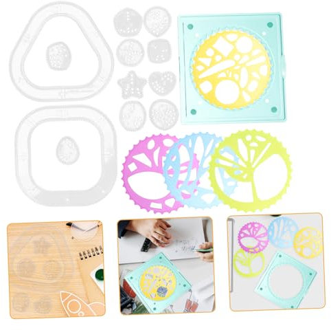 Happyyami 2sätze Wiederverwendbare Malvorlagen Zeichenschablonen Und Mallinealen Für Kreative Kunstprojekte Für Erwachsene