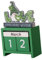 ERINGOGO Holzkalender Ornamentkalender Tischkalenderhalter Kalender Datumsanzeige Grün Willkommens Tischkalender Erinnerungskalender Kleeblatt Party Countdown Tischkalender